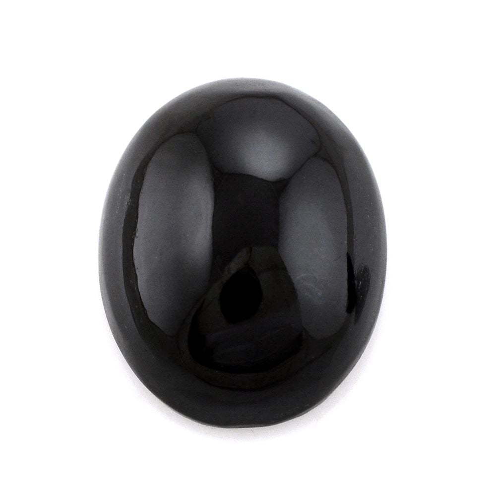 BLACK ONYX OVAL CAB 18X14MM 12.85 Cts.