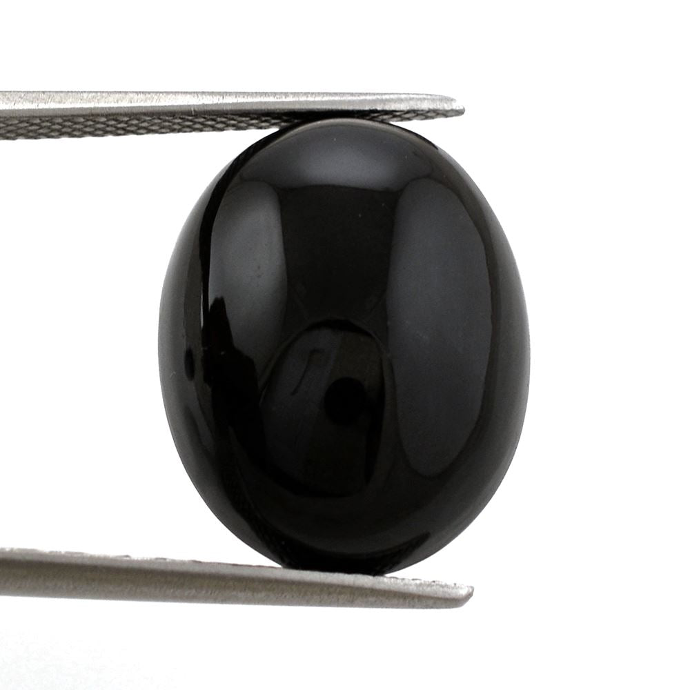 BLACK ONYX OVAL CAB 18X14MM 12.85 Cts.