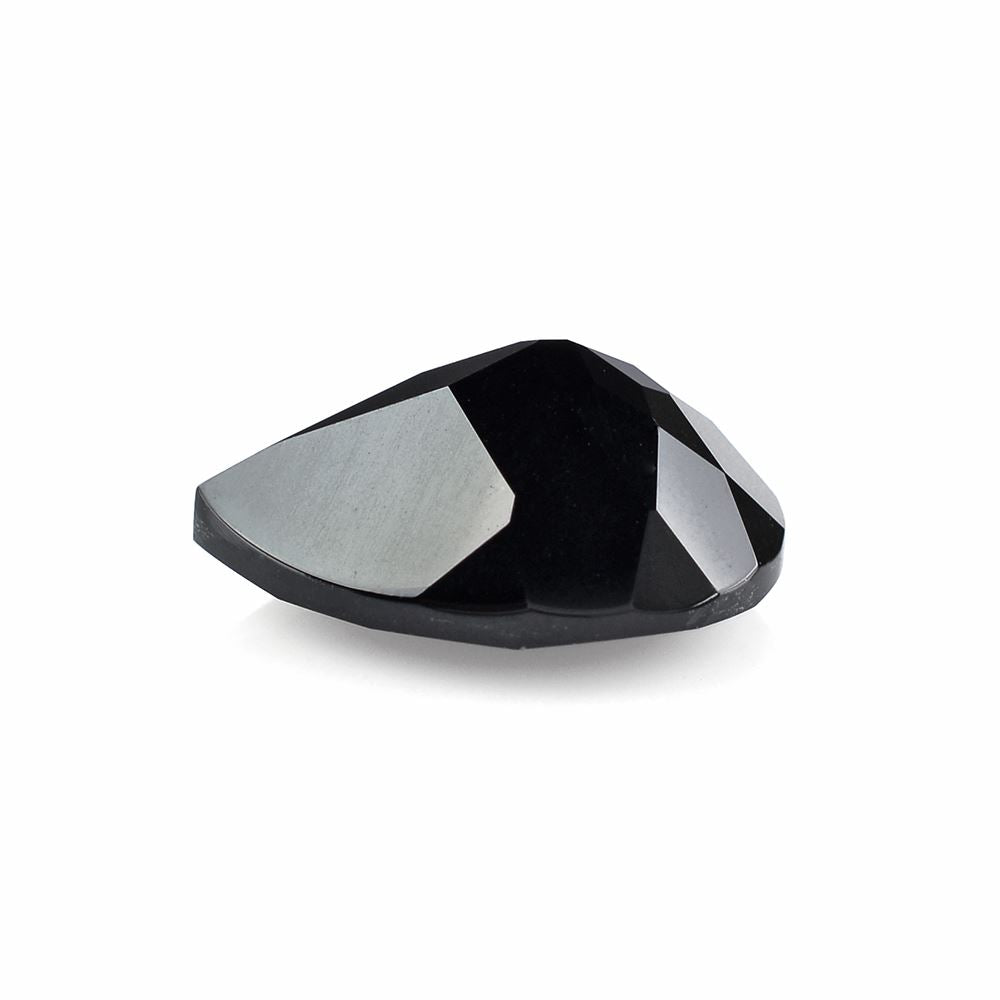 BLACK ONYX CHECKER CUT PEAR 16X12MM 6.90 Cts.