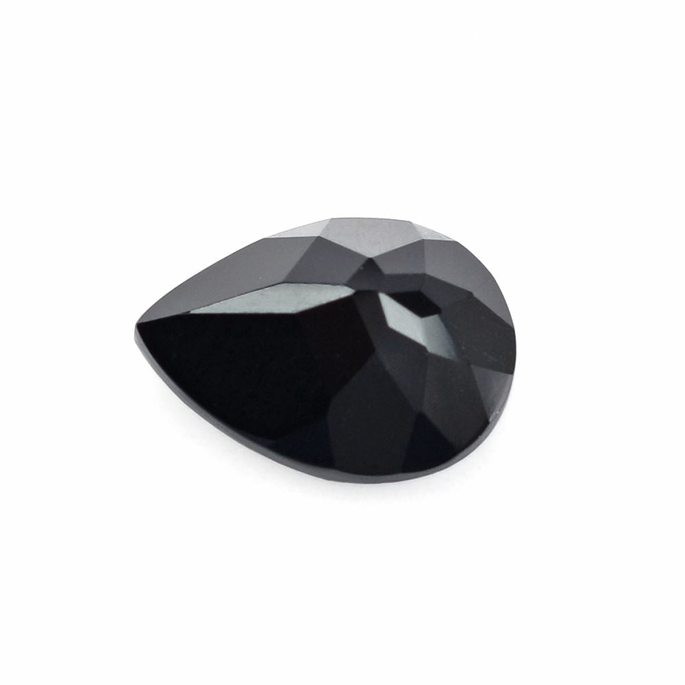 BLACK ONYX CHECKER CUT PEAR 16X12MM 6.90 Cts.