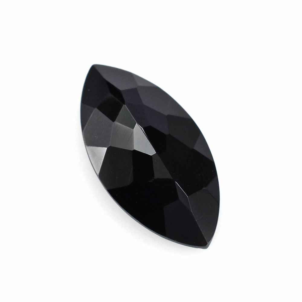 BLACK ONYX CUT MARQUISE 18X9MM 4.37 Cts.