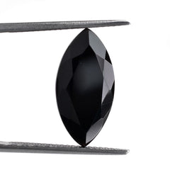BLACK ONYX CUT MARQUISE 18X9MM 4.37 Cts.