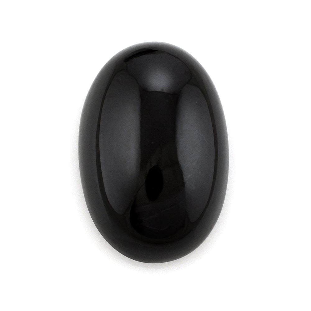 BLACK ONYX OVAL CAB 18X12MM 10.49 Cts.