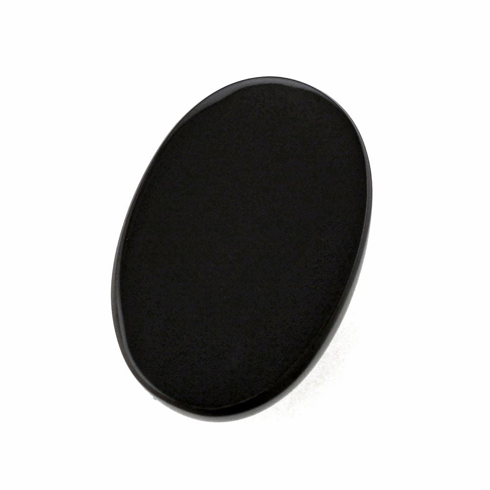 BLACK ONYX OVAL CAB 18X12MM 10.49 Cts.