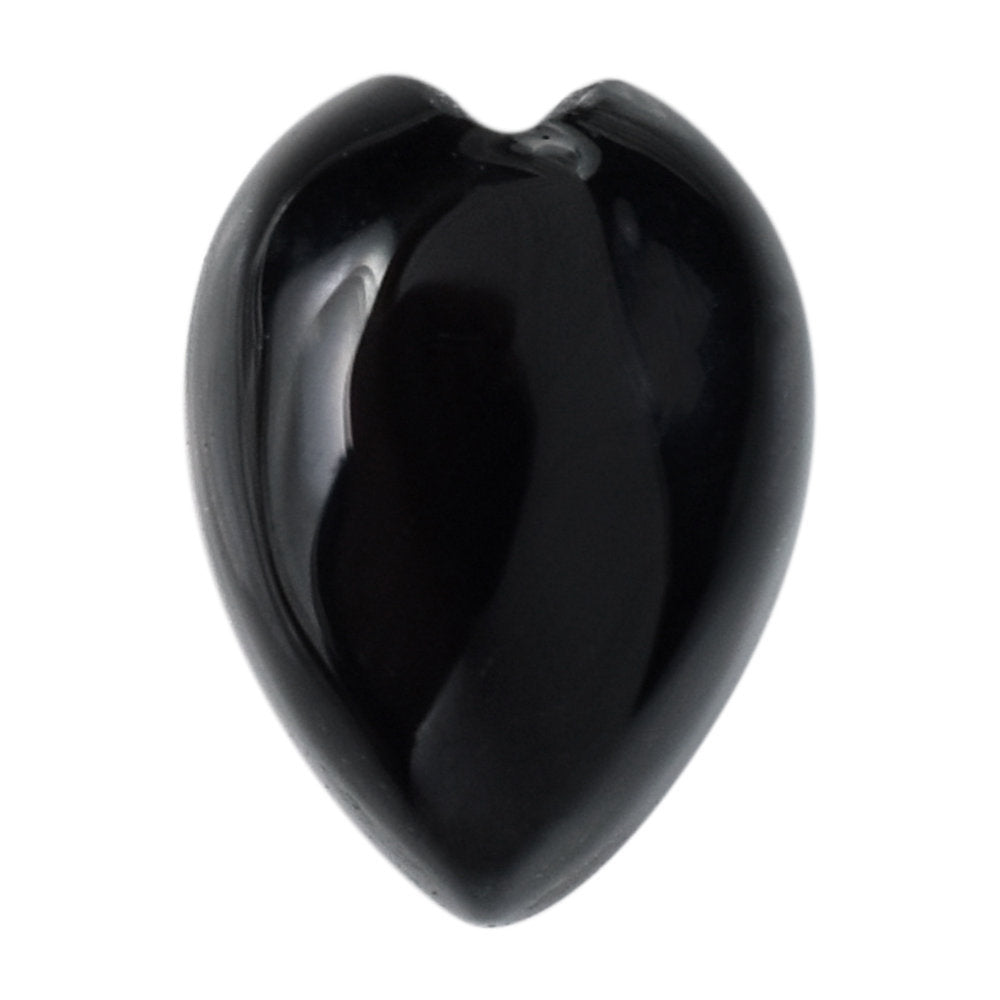 BLACK ONYX HEART CAB 7X5MM 0.79 Cts.
