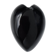 BLACK ONYX HEART CAB 7X5MM 0.79 Cts.