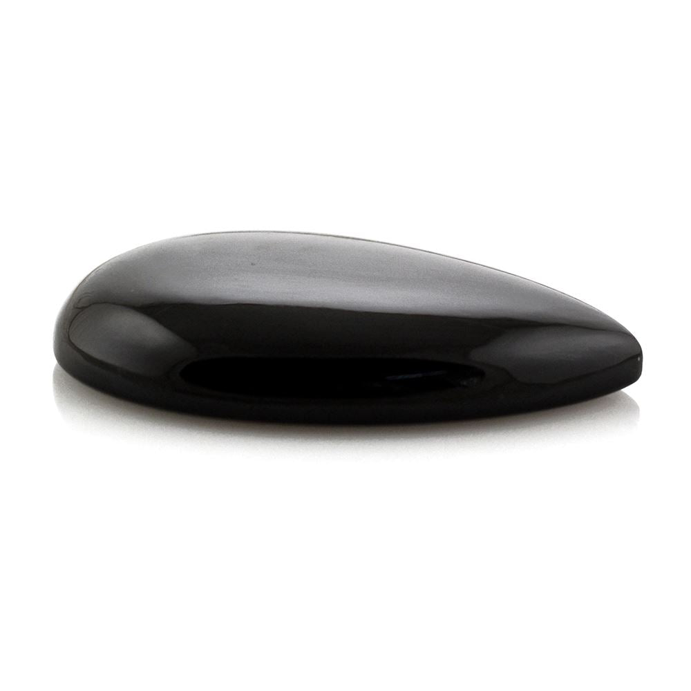 BLACK ONYX PEAR CAB 30X22MM 27.90 Cts.