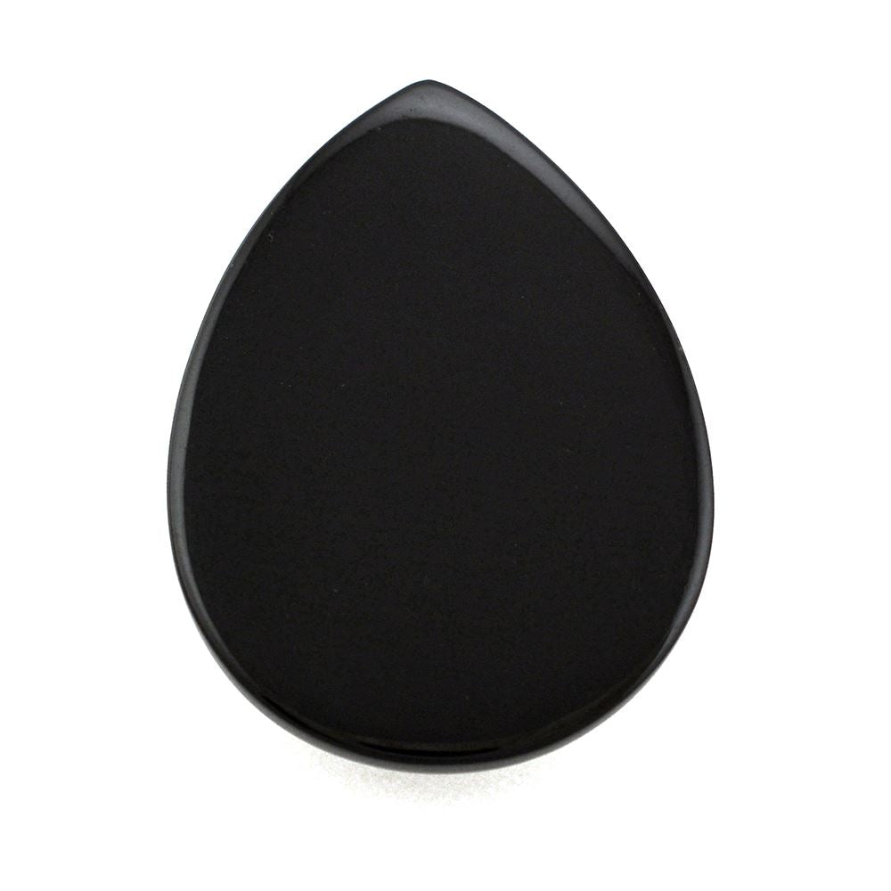 BLACK ONYX PEAR CAB 30X22MM 27.90 Cts.