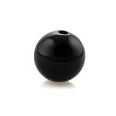 BLACK ONYX PLAIN BALL BEAD (BALCK/CLEAN) (FULL DRILL 1.30MM) 8MM 3.56 Cts.