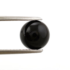 BLACK ONYX PLAIN BALL BEAD (BALCK/CLEAN) (FULL DRILL 1.30MM) 8MM 3.56 Cts.