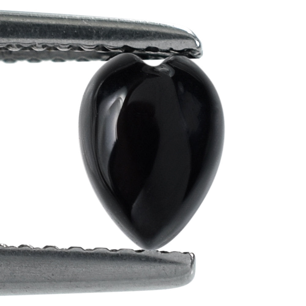 BLACK ONYX HEART CAB 7X5MM 0.79 Cts.