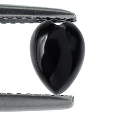 BLACK ONYX HEART CAB 7X5MM 0.79 Cts.