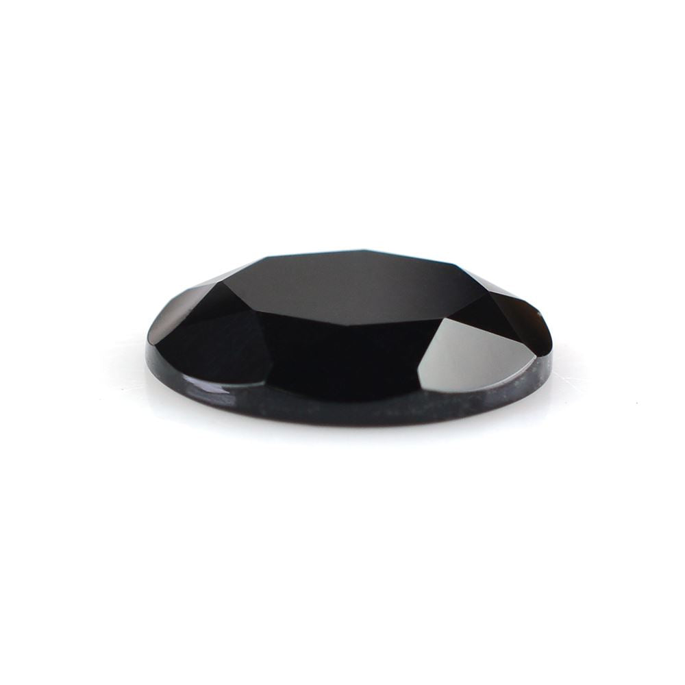 BLACK ONYX TABLE CUT ROUND CAB (FLAT) 14MM 4.51 Cts.
