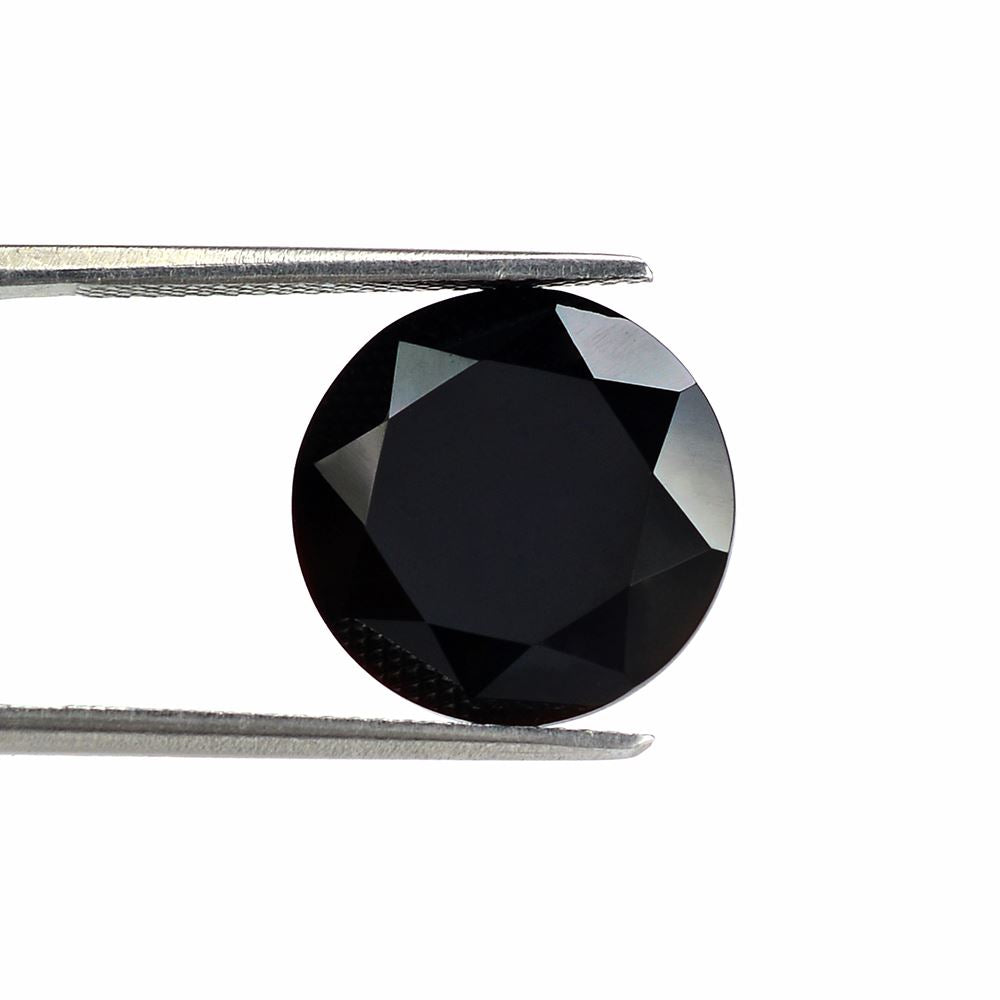 BLACK ONYX TABLE CUT ROUND CAB (FLAT) 14MM 4.51 Cts.