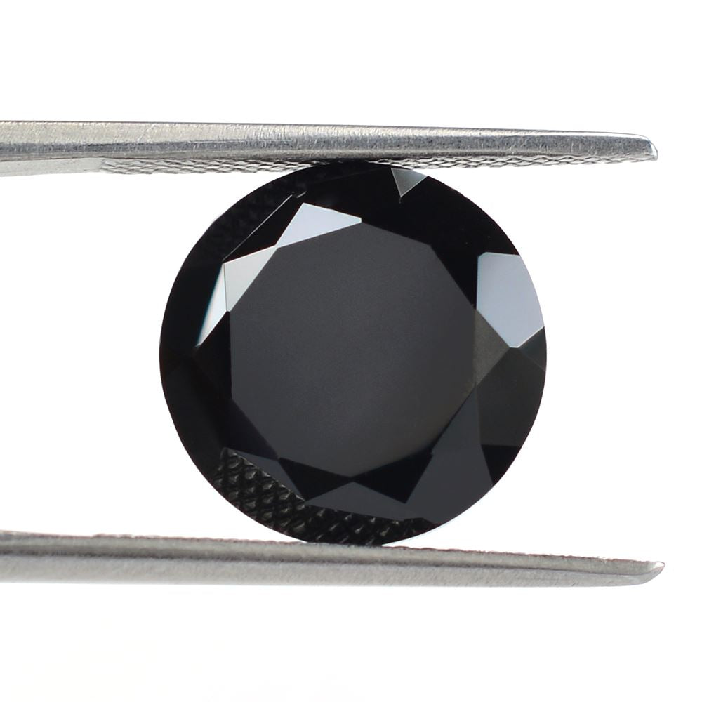 BLACK ONYX DIAMOND CUT ROUND 12.50MM 8.20 Cts.