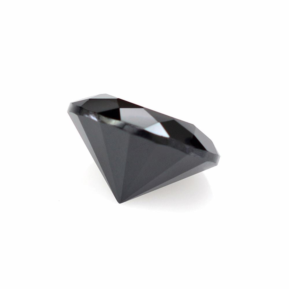 BLACK ONYX DIAMOND CUT ROUND 11.50MM 6.60 Cts.