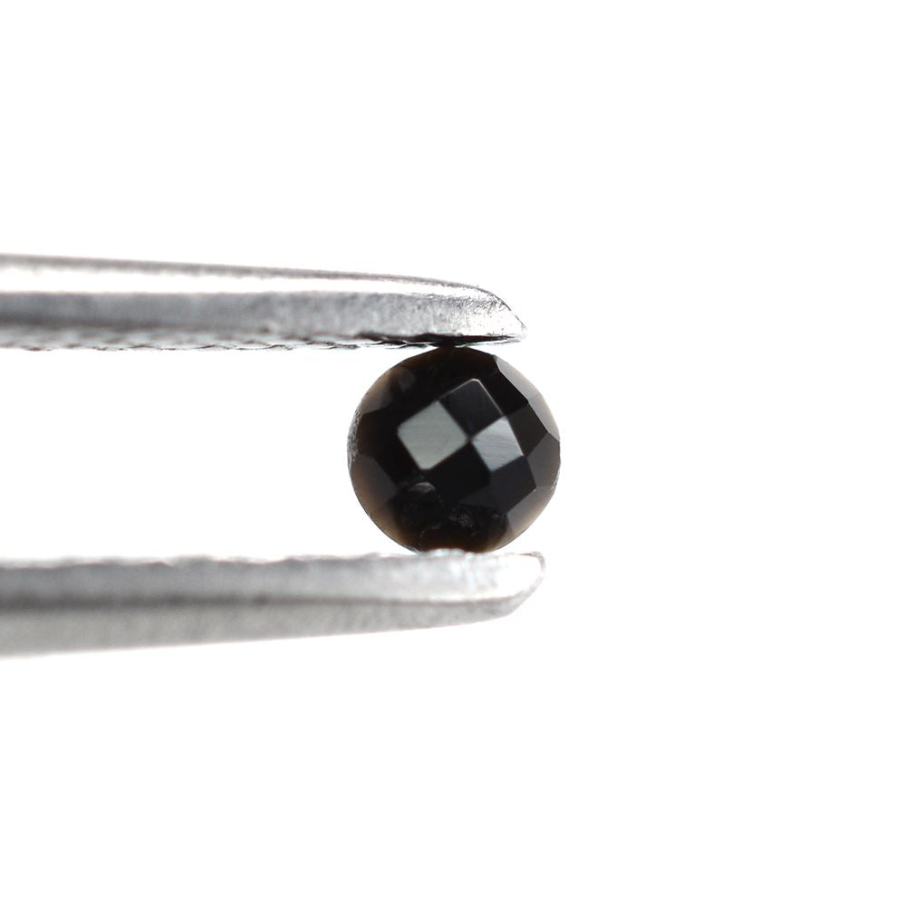 BLACK ONYX CHECKER CUT ROUND 2.75MM 0.07 Cts.