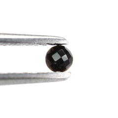 BLACK ONYX CHECKER CUT ROUND 2.75MM 0.07 Cts.