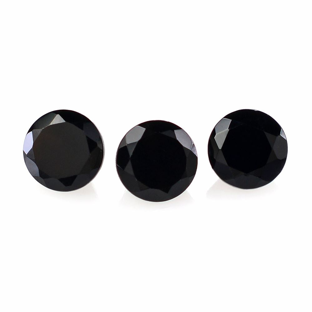 BLACK ONYX CUT ROUND 3.50MM 0.18 Cts.