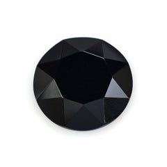 BLACK ONYX TABLE CUT ROUND CAB 17MM 8.69 Cts.
