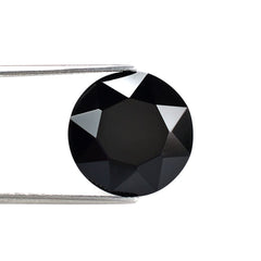 BLACK ONYX TABLE CUT ROUND CAB 17MM 8.69 Cts.
