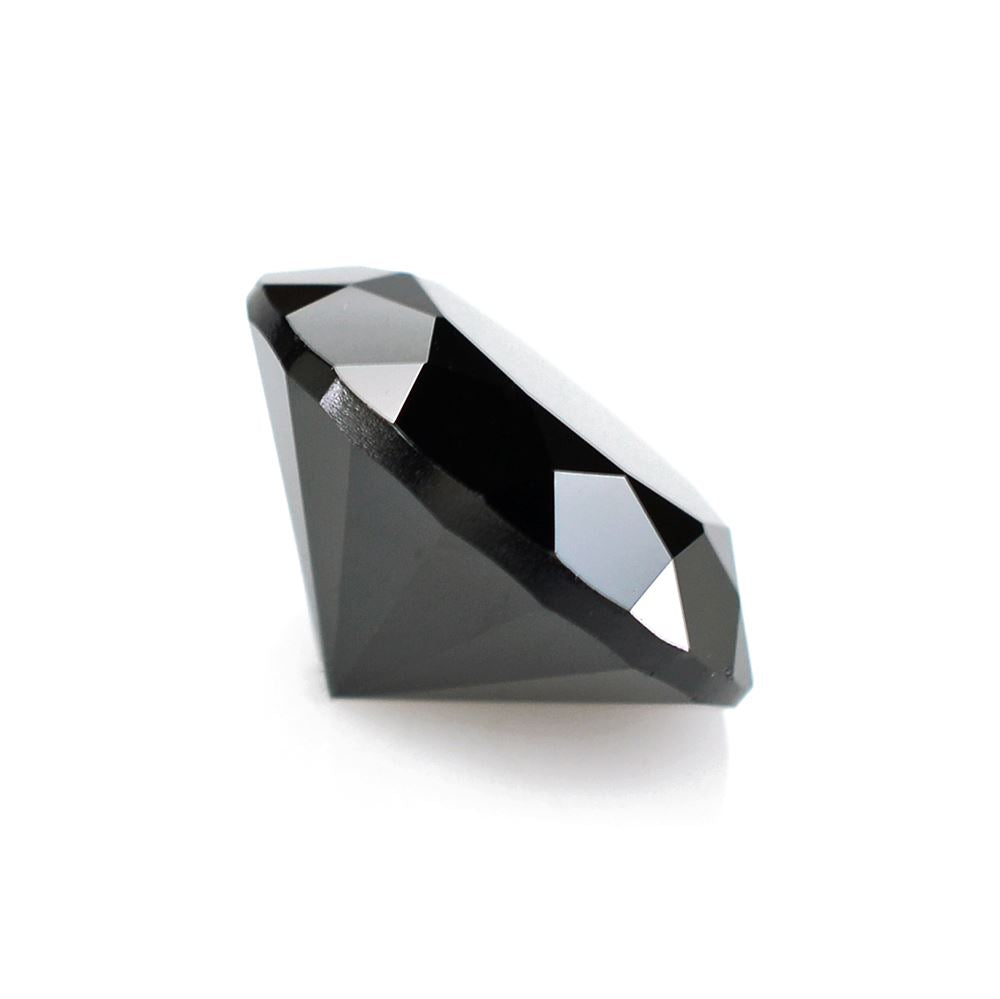 BLACK ONYX DIAMOND CUT ROUND 13MM 8.49 Cts.