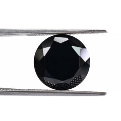 BLACK ONYX DIAMOND CUT ROUND 13MM 8.49 Cts.