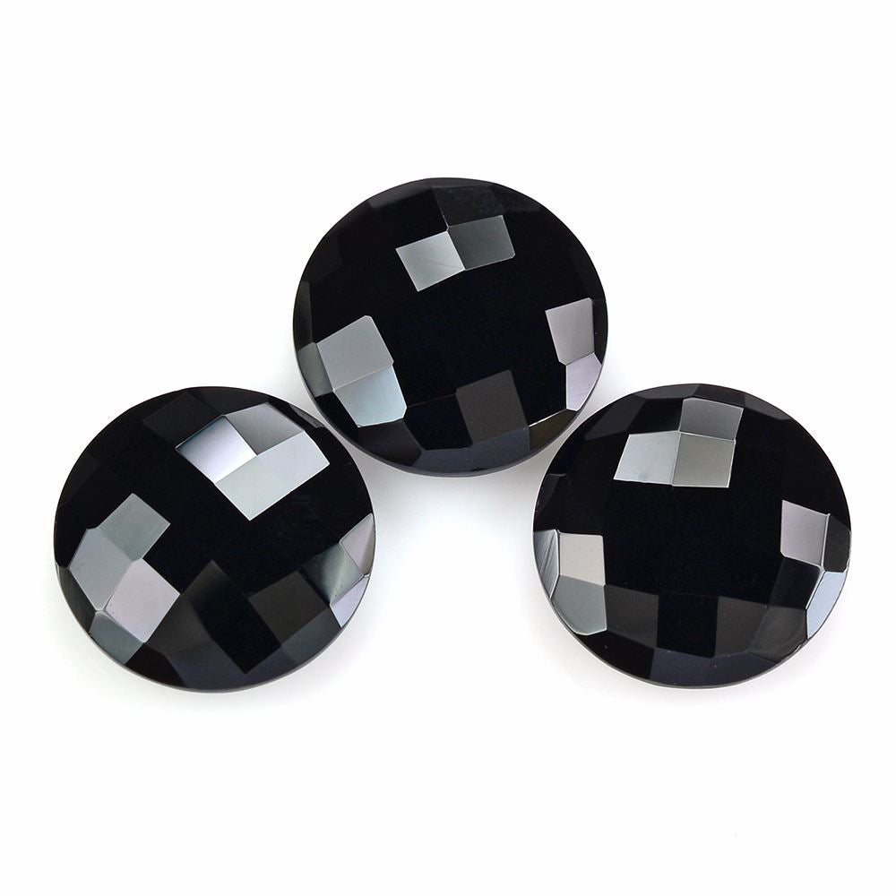 BLACK ONYX BRIOLETTE ROUND 18M 10.67 Cts.