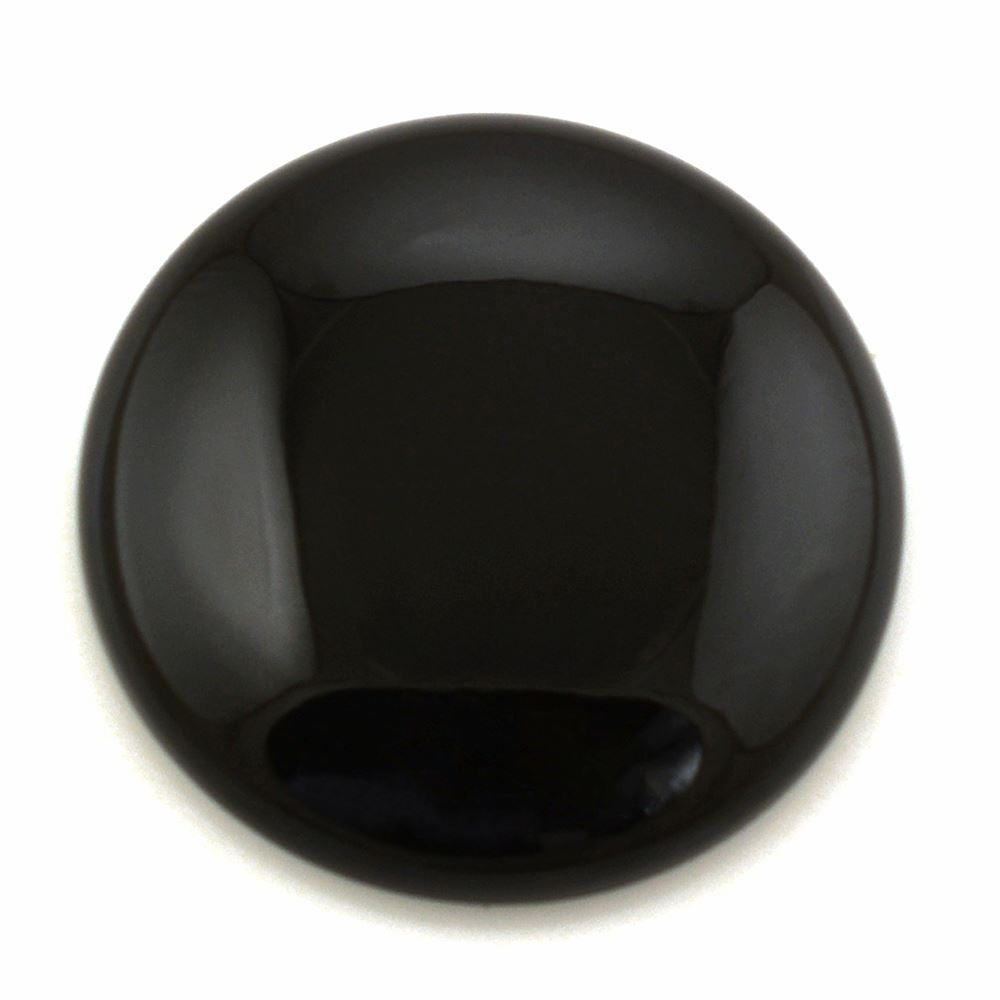 BLACK ONYX ROUND CAB 34MM 71.60 Cts.
