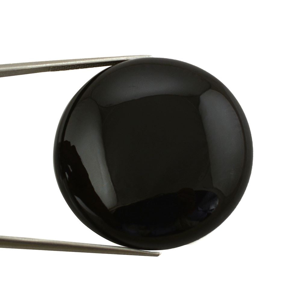 BLACK ONYX ROUND CAB 34MM 71.60 Cts.