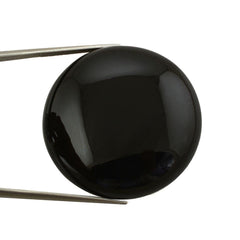 BLACK ONYX ROUND CAB 34MM 71.60 Cts.