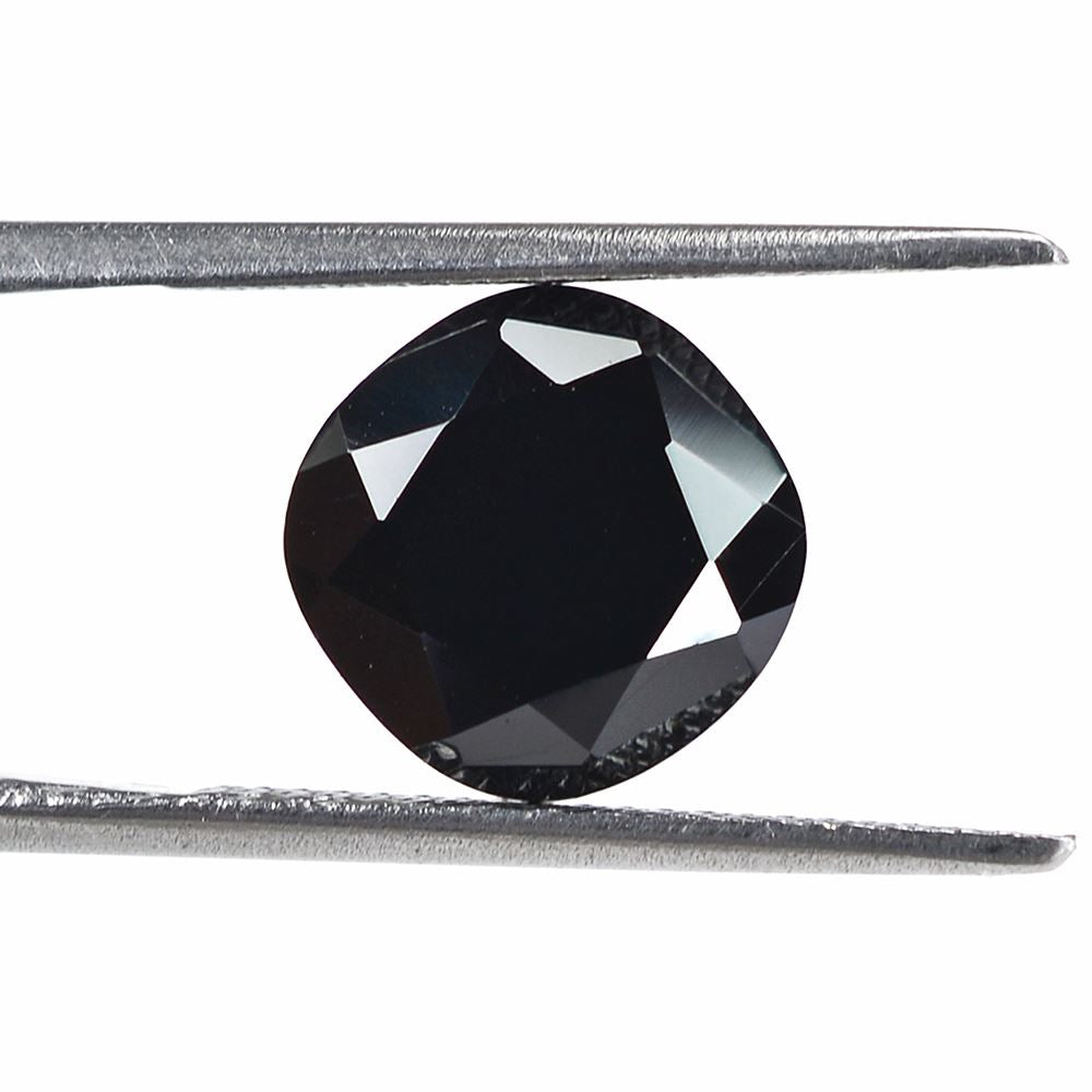 BLACK ONYX CUT CUSHION 10MM 4.80 Cts.