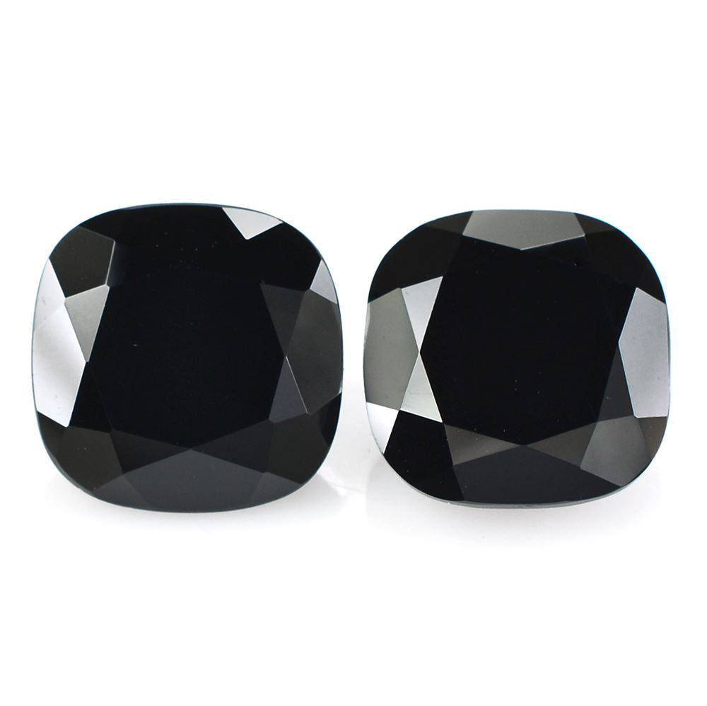 BLACK ONYX CUT CUSHION 14MM 12.00 Cts.