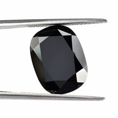 BLACK ONYX CUT CUSHION (IRREGULAR CUT BACK) 15.50X11.50MM 10.45 Cts.