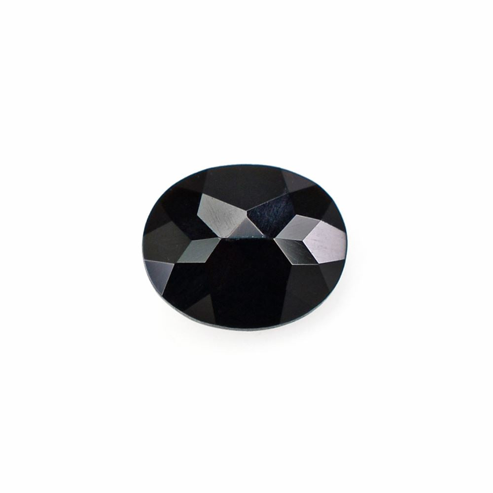 BLACK ONYX ROSE CUT OVAL 6X5MM 0.50 Cts.