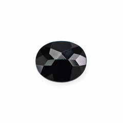 BLACK ONYX ROSE CUT OVAL 6X5MM 0.50 Cts.