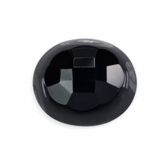 BLACK ONYX STEP CUT OVAL CAB 17X15MM 10.50 Cts.