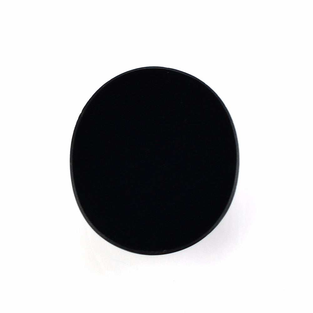 BLACK ONYX STEP CUT OVAL CAB 17X15MM 10.50 Cts.