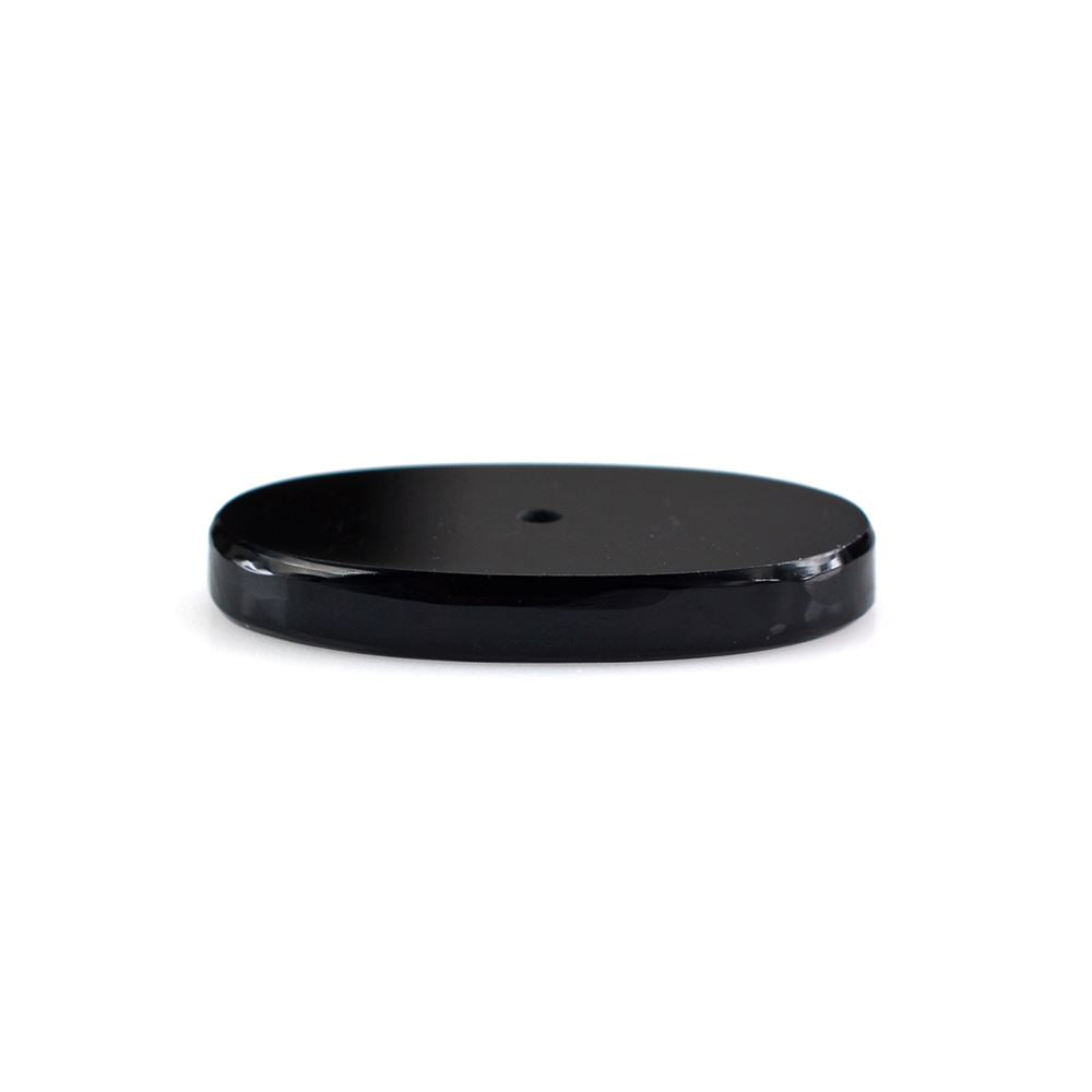 BLACK ONYX OVAL PLATE (FULL DRILL) 21X13MM 8.00 Cts.