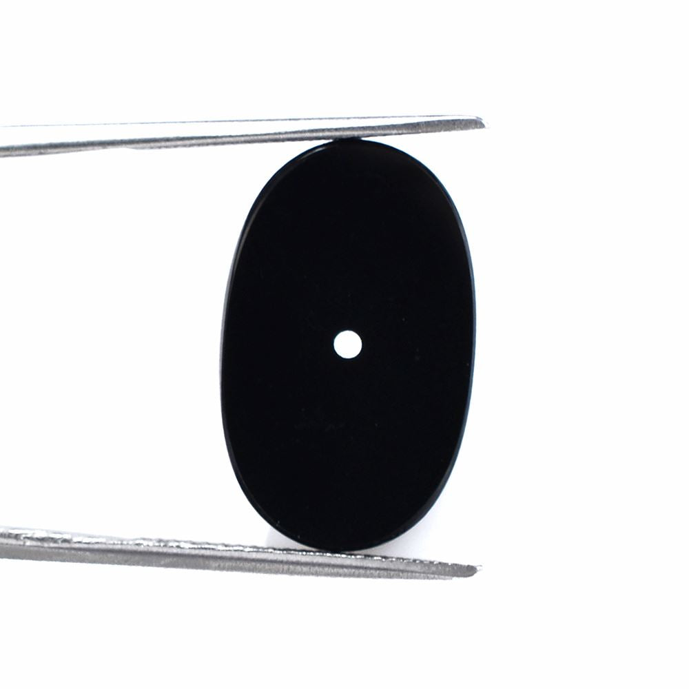 BLACK ONYX OVAL PLATE (FULL DRILL) 21X13MM 8.00 Cts.