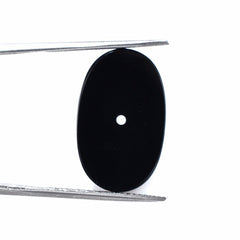 BLACK ONYX OVAL PLATE (FULL DRILL) 21X13MM 8.00 Cts.