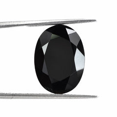BLACK ONYX BOTH SIDE TABLE CUT OVAL 18X13MM 6.94 Cts.