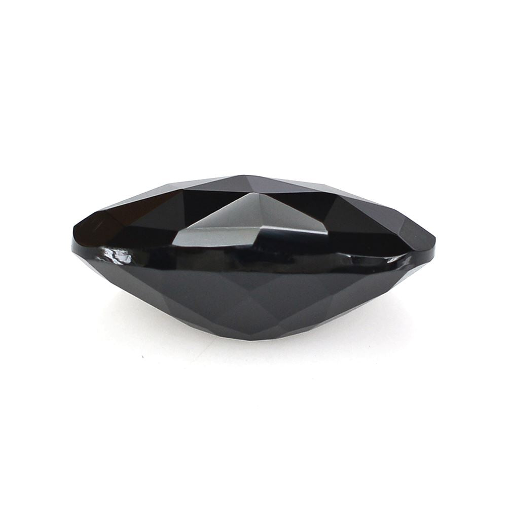 BLACK ONYX ROSE CUT OVAL 16X12MM 6.80 Cts.
