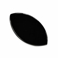 BLACK ONYX ROSE CUT MARQUISE CAB 30X16MM 13.99 Cts.
