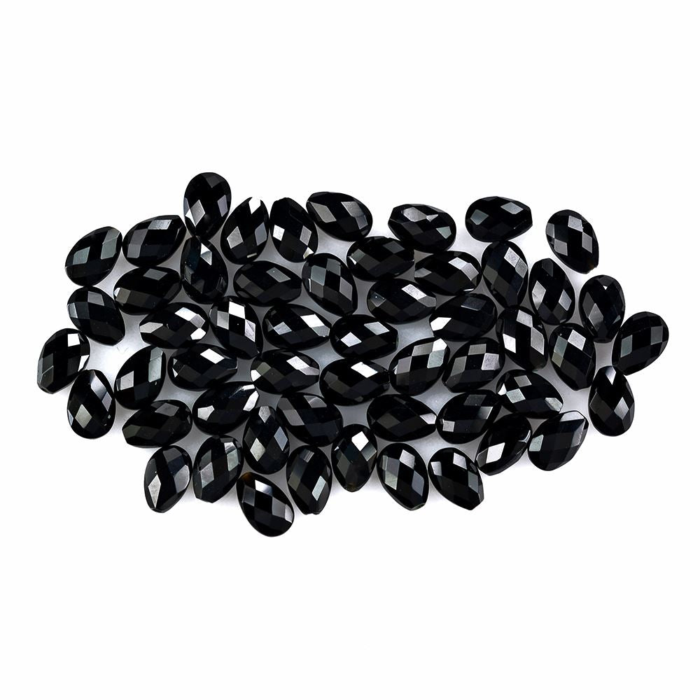 BLACK ONYX BRIOLETTE PEAR 6X4MM 0.43 Cts.