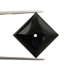 BLACK ONYX SQUARE CAB (FULL DRILL) 17.50MM 19.70 Cts.