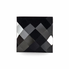 BLACK ONYX CHECKER CUT SQAURE 12MM 10.45 Cts.