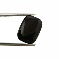 BLACK ONYX CUT OCTAGON CAB (FLAT) 16X12MM 5.65 Cts.