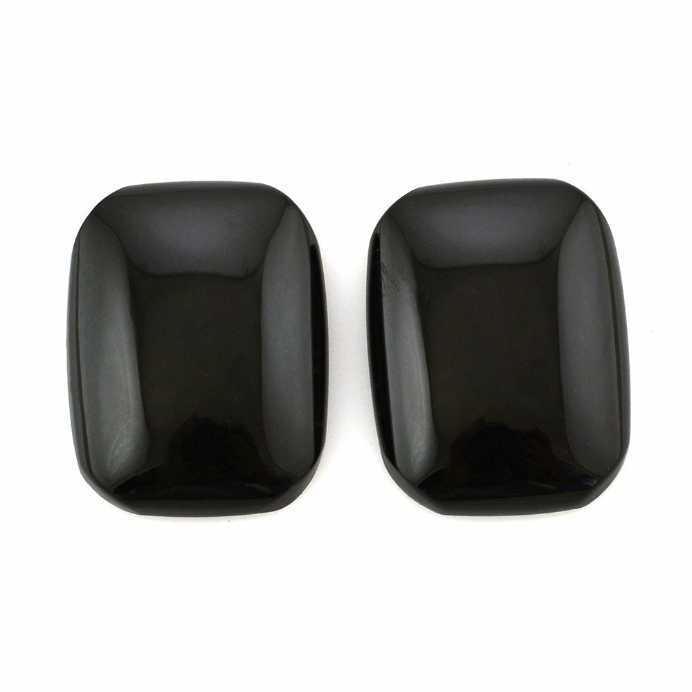 BLACK ONYX CUT OCTAGON CAB (FLAT) 16X12MM 5.65 Cts.