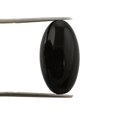 BLACK ONYX PLAIN BEADS (FULL DRILL) 24X13MM 29.19 Cts.